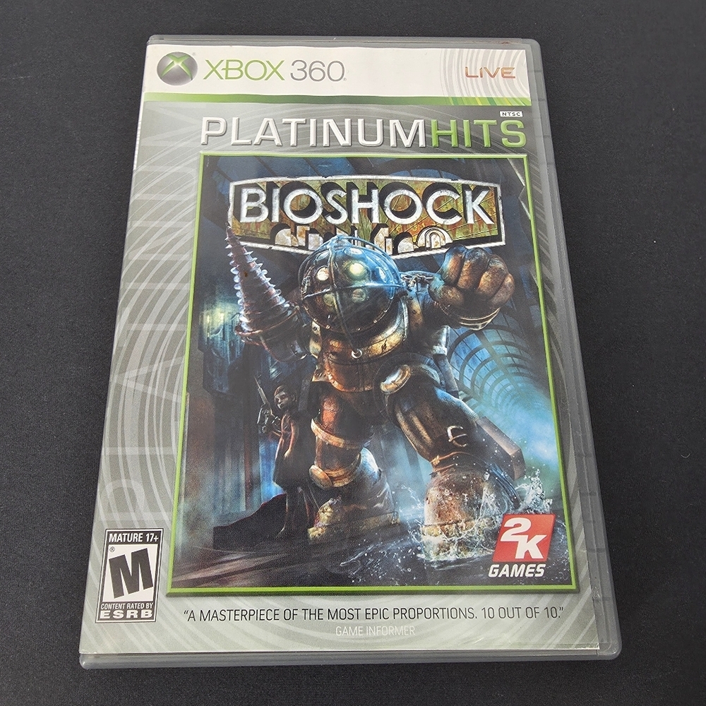 2K Games BioShock Xbox 360 Platinum Hits Complete CIB Tested